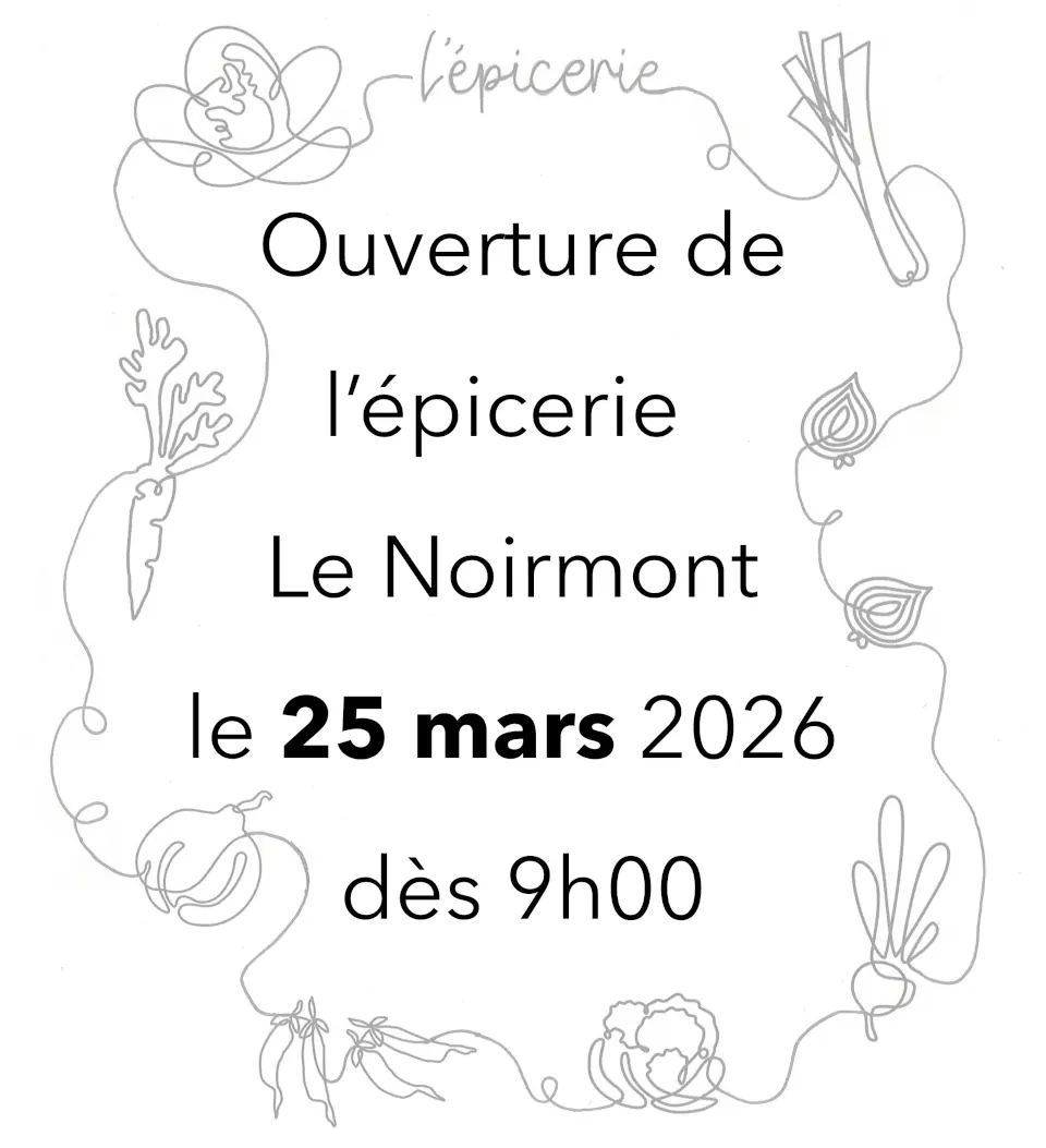 Flyer ouverture de l'épicerie du Noirmont